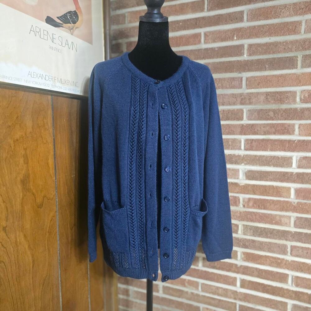 Nationals nwot navy blue cardigan